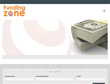 Tablet Screenshot of funding-zone.com